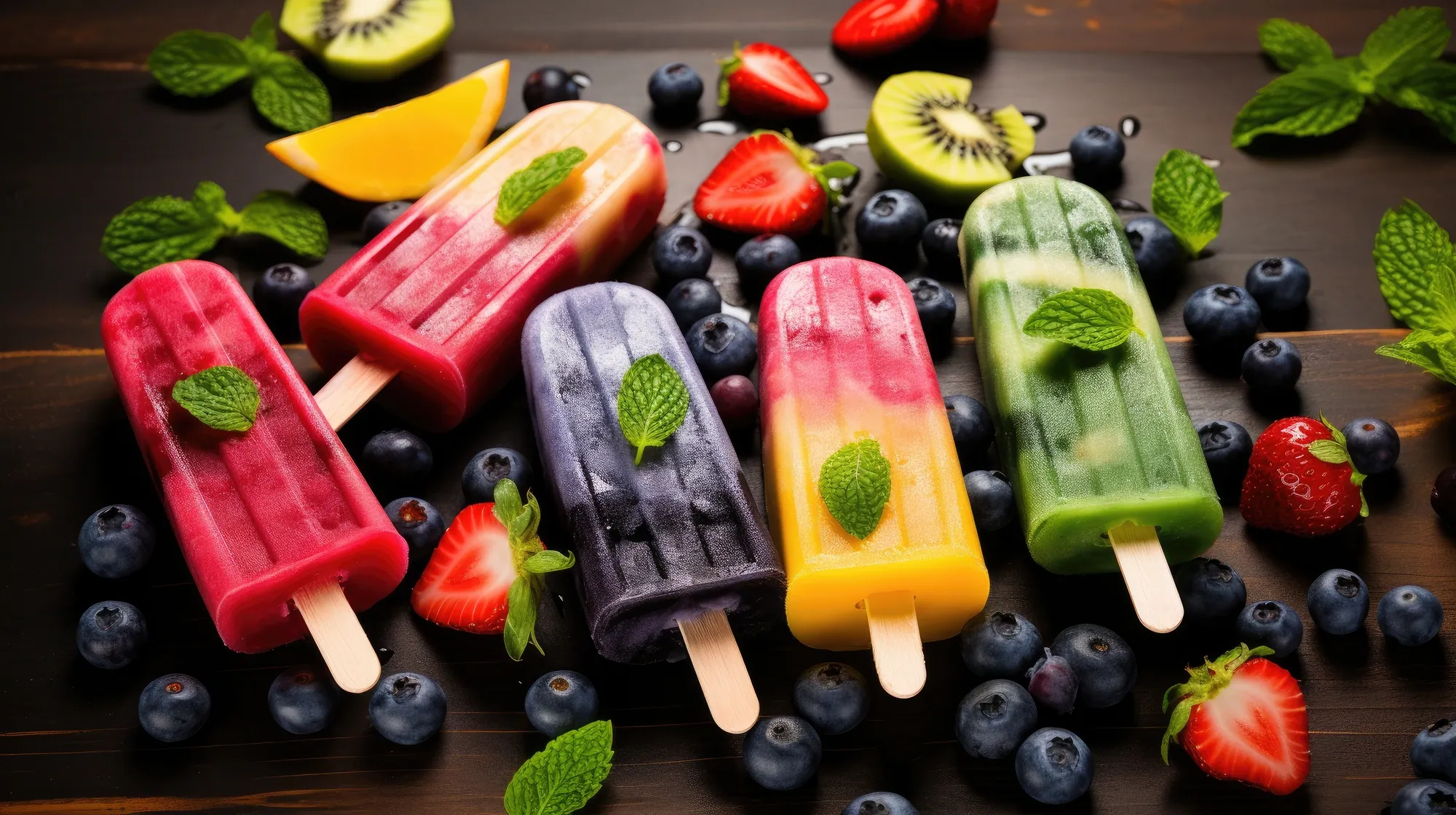 Paletas Popletas de fruta natural